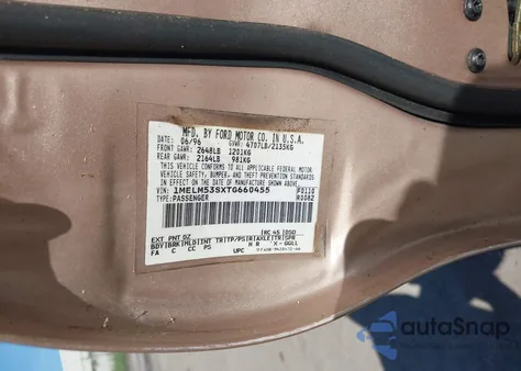 1996 Mercury Sable Ls from USA, damaged, VIN 1MELM53SXTG660455